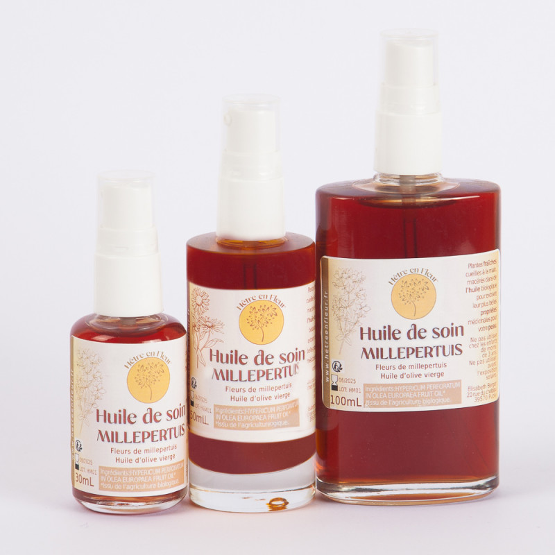 Huile de soin au Millepertuis